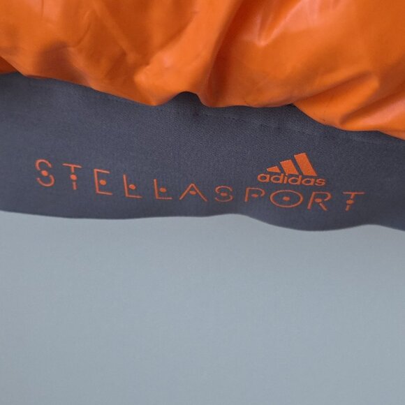 NWT STELLA MCCARTNEY X ADIDAS | Stellasport Supora Bomber Jacket Orange Sz S - Picture 4 of 10